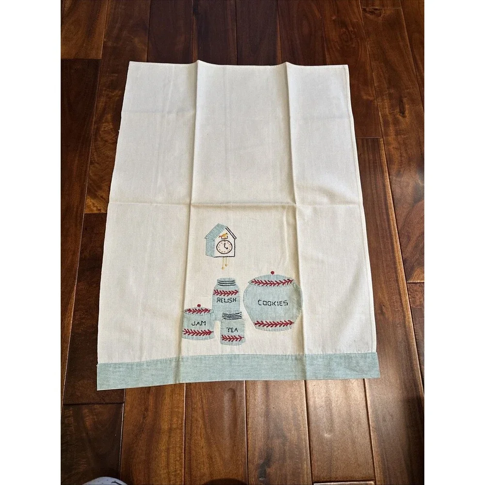 Vintage Dish Tea Towel Handmade Canisters - Picture 4 of 5